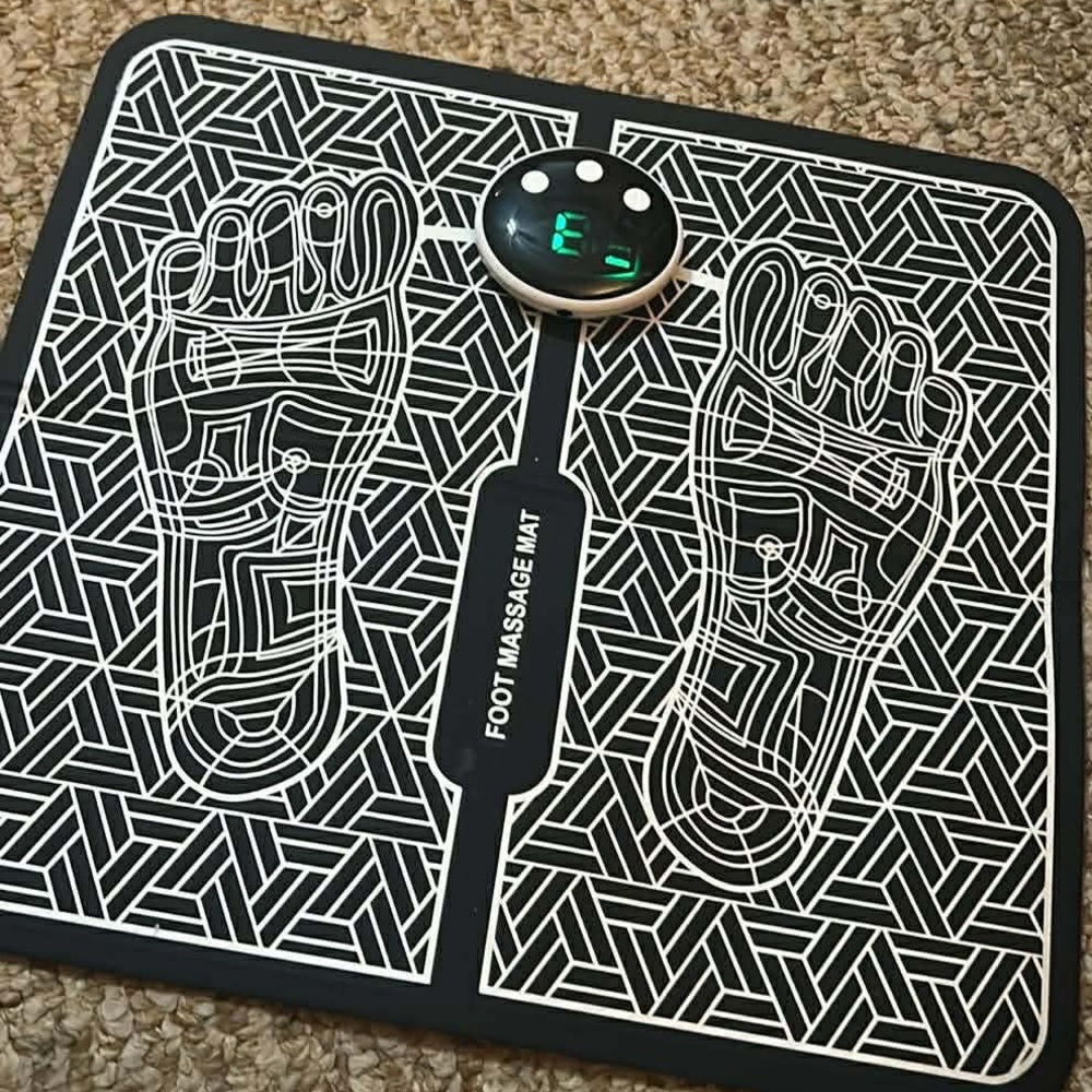EMS Foot Massager for Muscle Relaxation LCD Display Screen Massager Pad